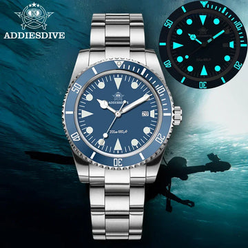 Luxury Brand Men's Analog Watch BGW9 Luminous Ceramic Bezel Bubble Mirror Glass 200m Diver's Watch  Quartz Watches